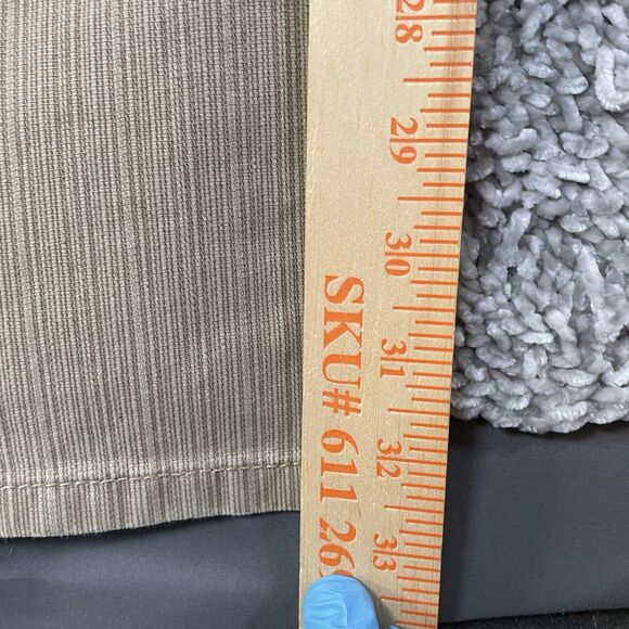 Next Denim Corduroy Pants Men's 38L Boot Fit Beige Designer Preppy - Picture 8 of 8